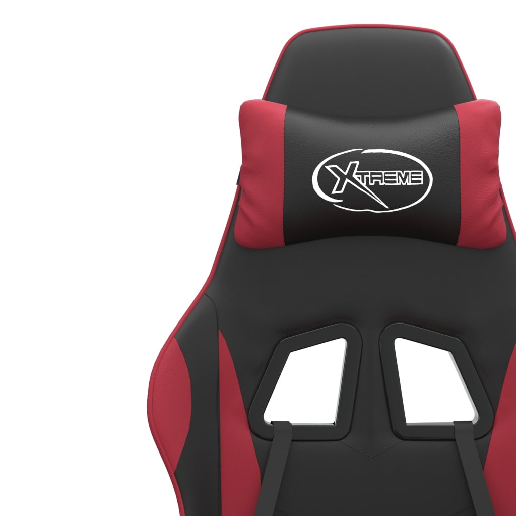 Gaming-Stuhl Drehbar Schwarz und Grün Kunstleder