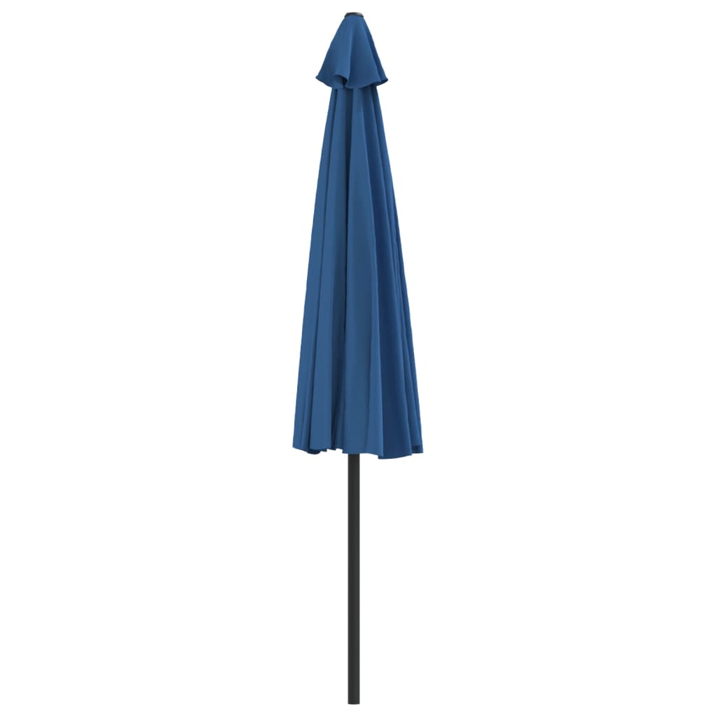 Balkon-Sonnenschirm Alu-Mast Bordeauxrot 270x144x222cm Halbrund