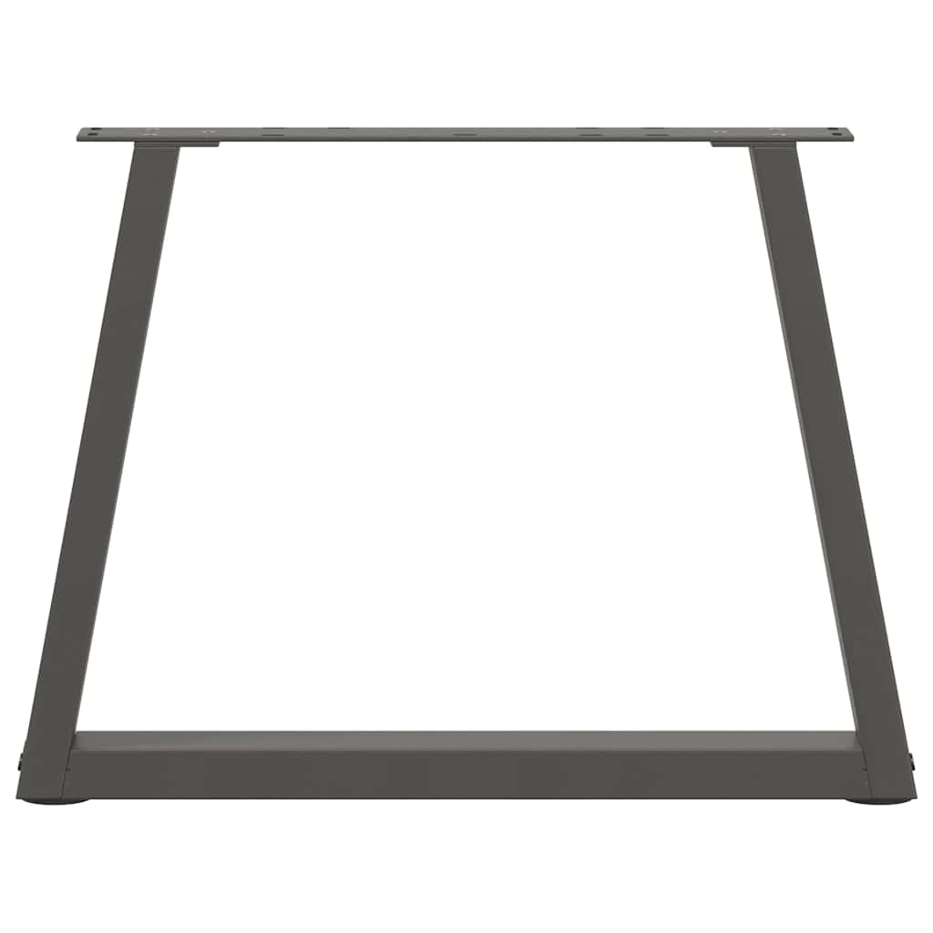 Couchtischbeine V-Form 2 Stück Schwarz 30x(30-31,3) cm Stahl