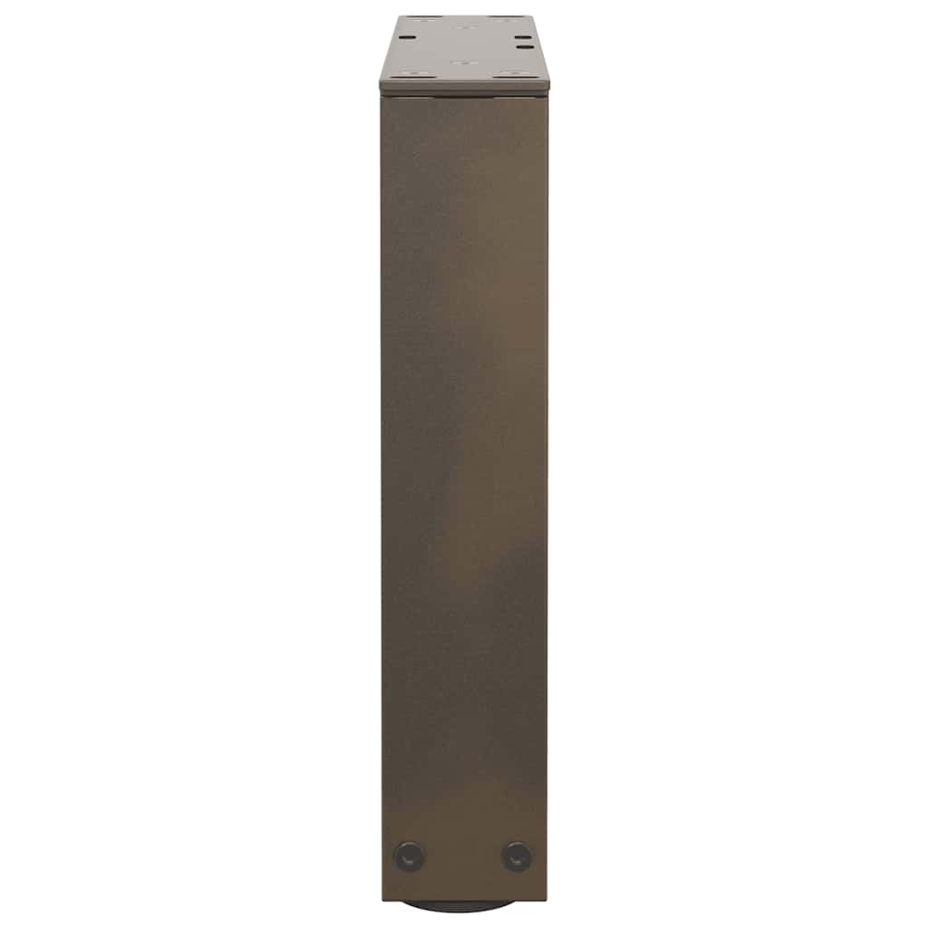 Couchtischbeine V-Form 2 Stück Schwarz 30x(30-31,3) cm Stahl