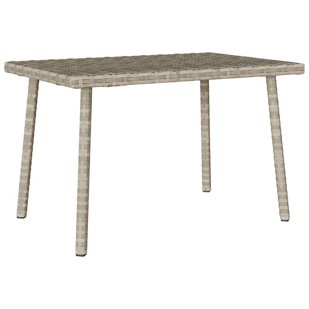 Garten-Couchtisch Rechteckig Schwarz 40x40x37 cm Poly Rattan