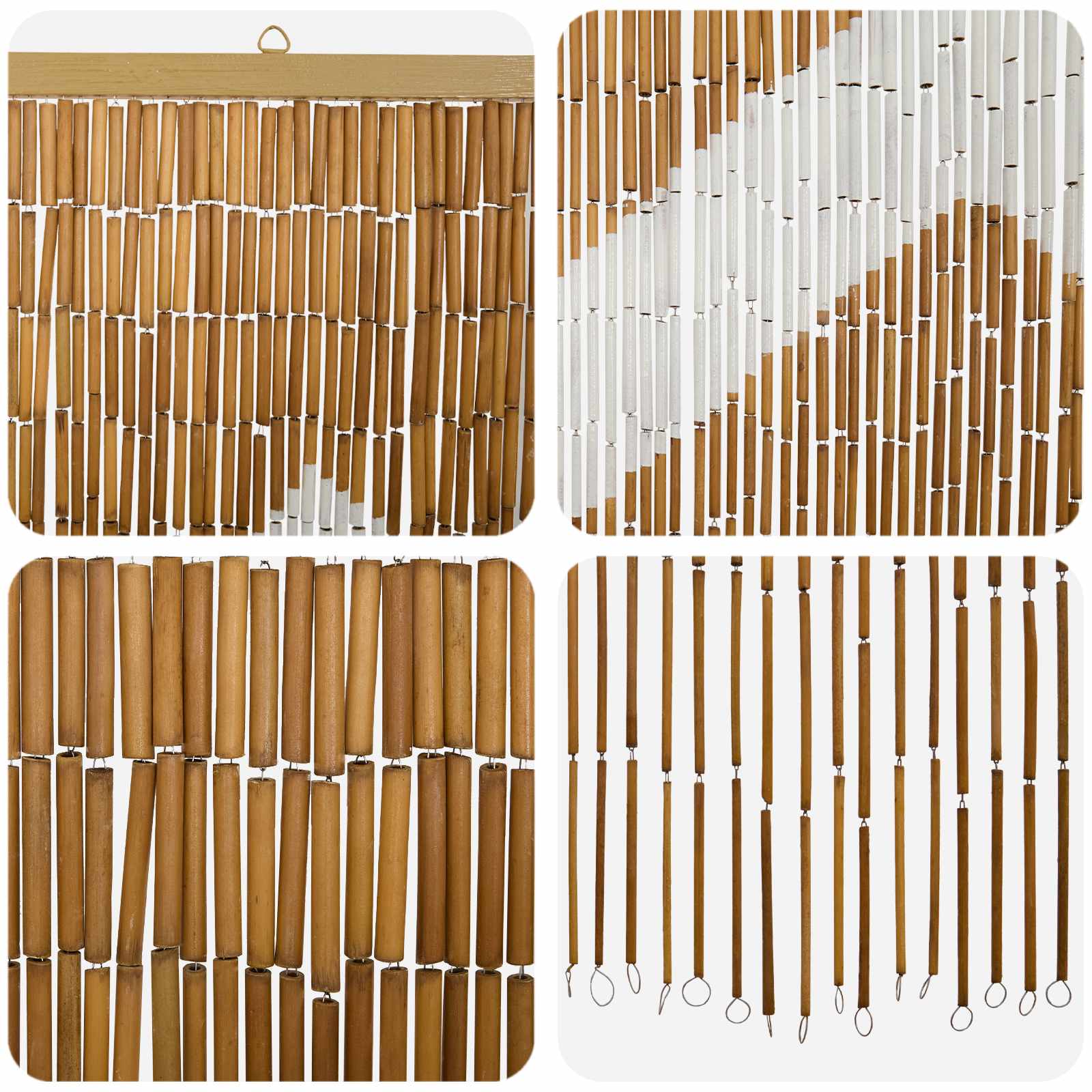 Insekten-Türvorhang Bambus Druck 90x220 cm Bambus