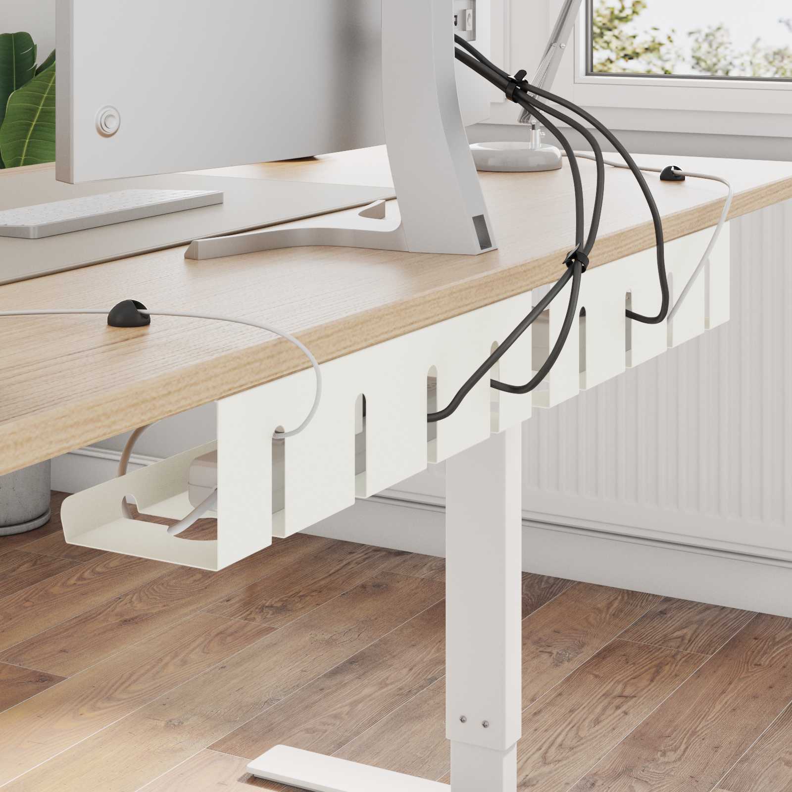 Unter dem Schreibtisch Kabelmanagement Tray 2 Stk. Anthrazit