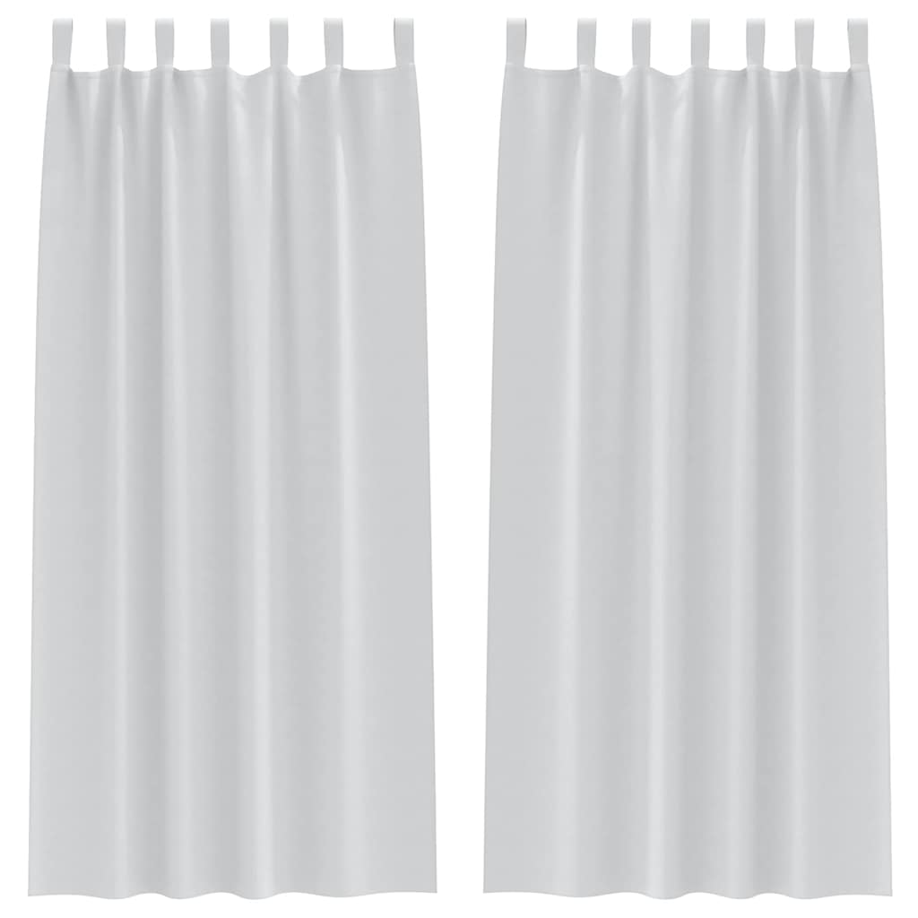 Verdunkelungs-Vorhänge mit Ringen 2 pcs Beige 140 x 140 cm