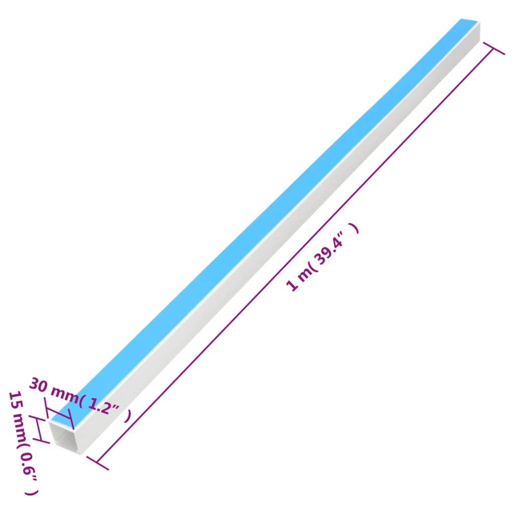 Installationsrohre Selbstklebend 25x25 mm 10 m PVC