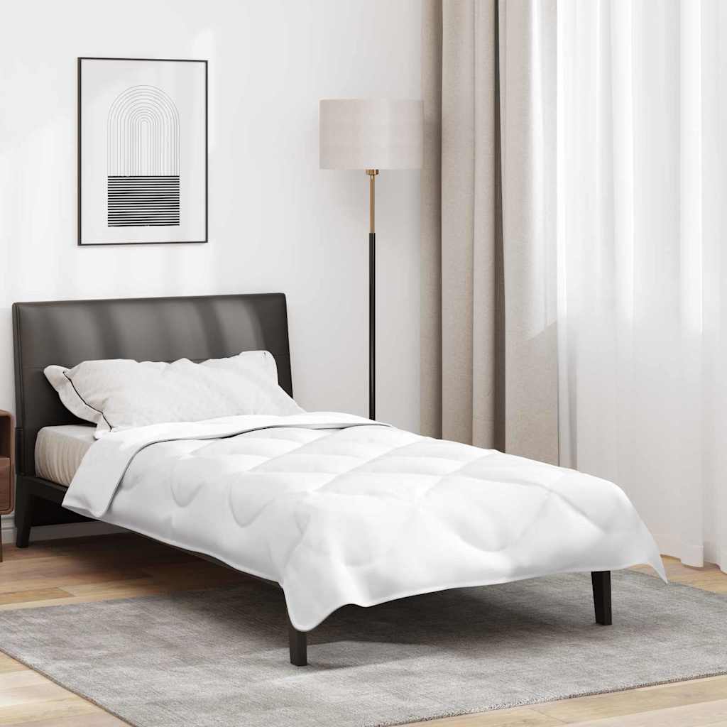 2-in-1 Bettdecke Weiß 135 x 200 cm Polyester