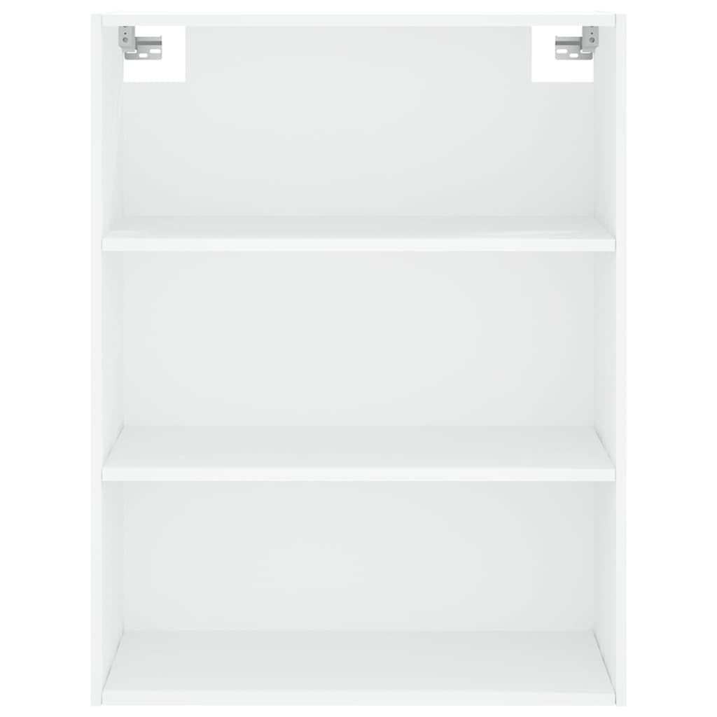 Highboard Hochglanz-Weiß 69,5x34x180 cm Holzwerkstoff