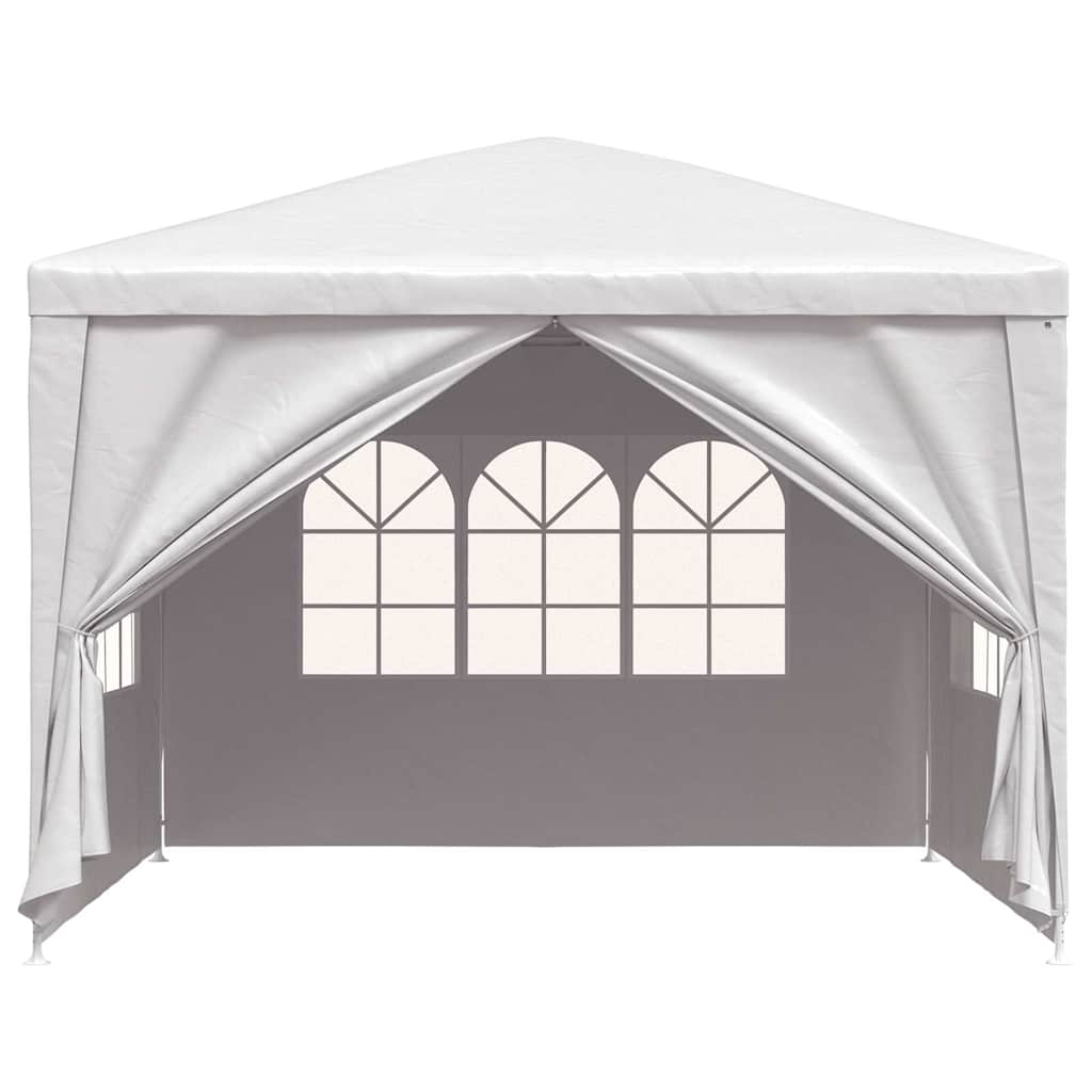 Party-Zelt 400 x 300 x 255 cm Rot PE und Stahl