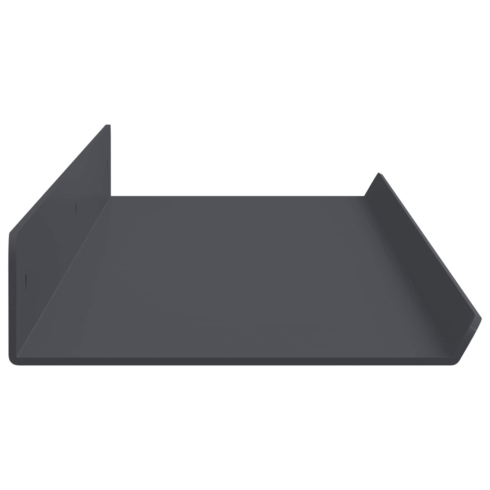 Schwebendes Regal 3 pcs Schwarz 40 x 9 x 2,5 cm Stahl