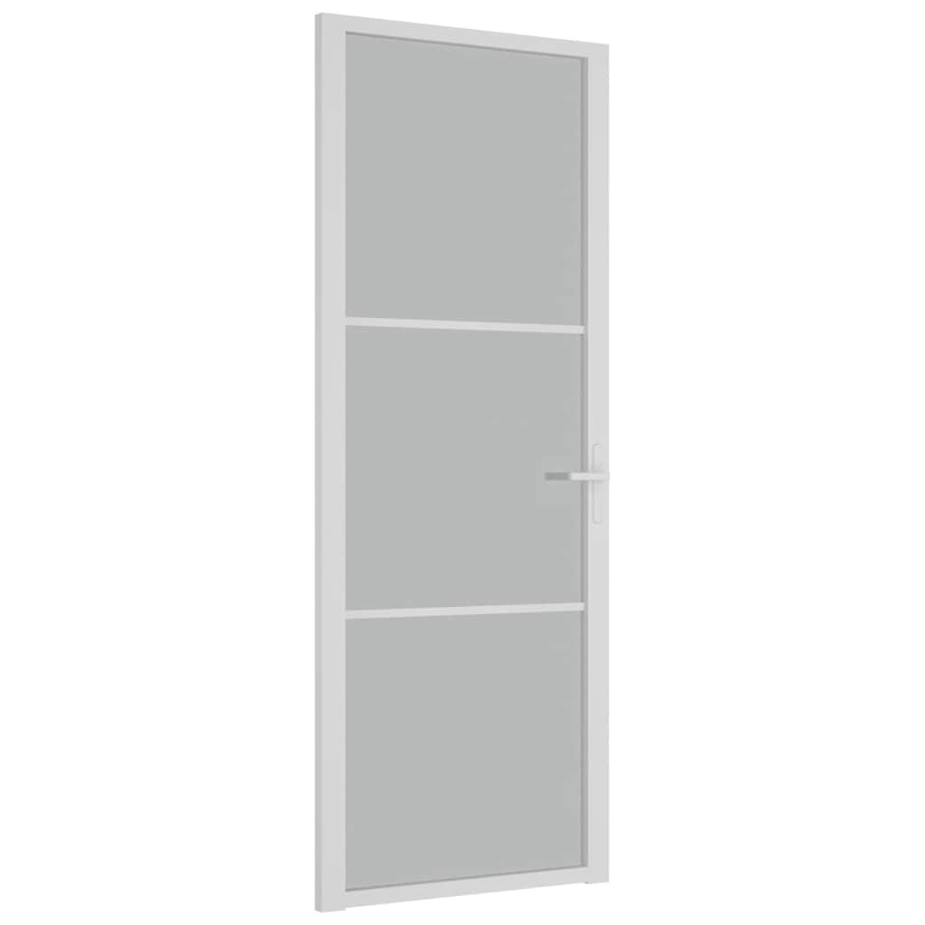 Innentür ESG Glas und Aluminium 76x201,5 cm Schwarz