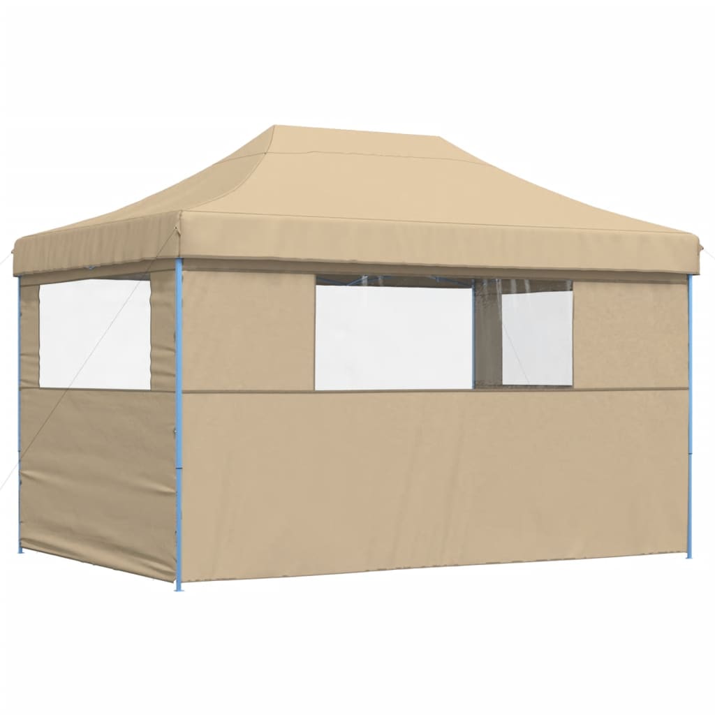 Partyzelt Faltbar Pop-Up Beige 410x279x315 cm