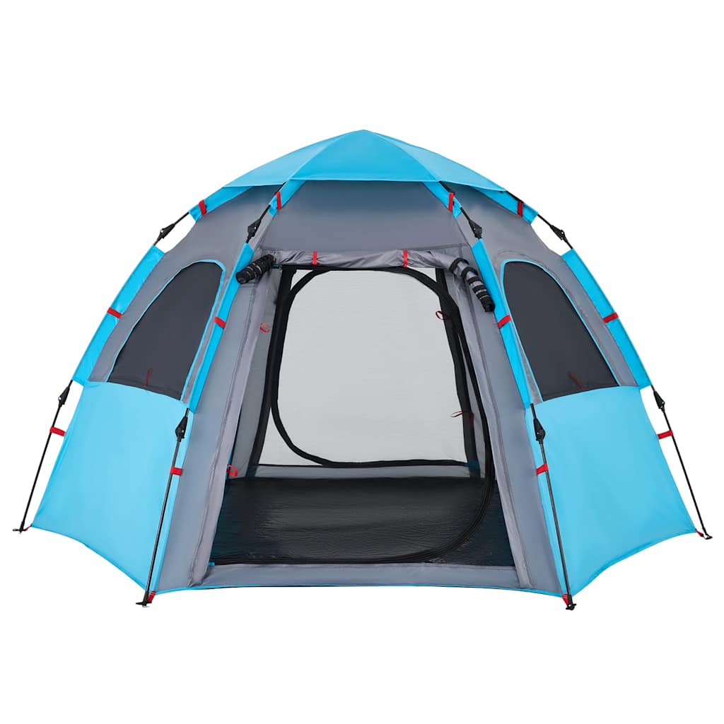 Campingzelt 4 Personen Grün Quick Release