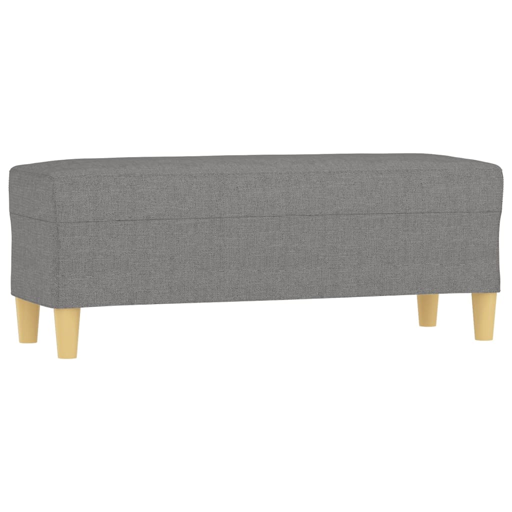 Sitzbank Hellgrau 70x35x41 cm Stoff