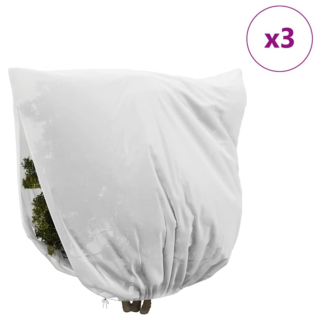 Wintervlies mit Reißverschluss 4 Stk. 70 g/m² 1x1,55 m