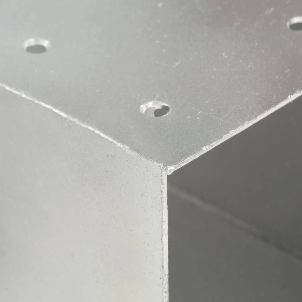 Pfostenverbinder L-Form Verzinktes Metall 71 x 71 mm