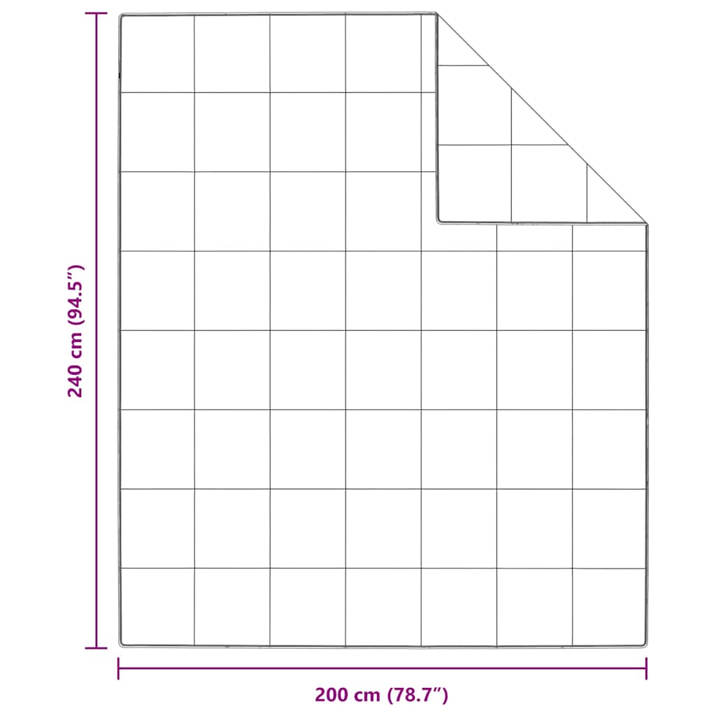 Bettdecke Weiß 135 x 200 cm Feder