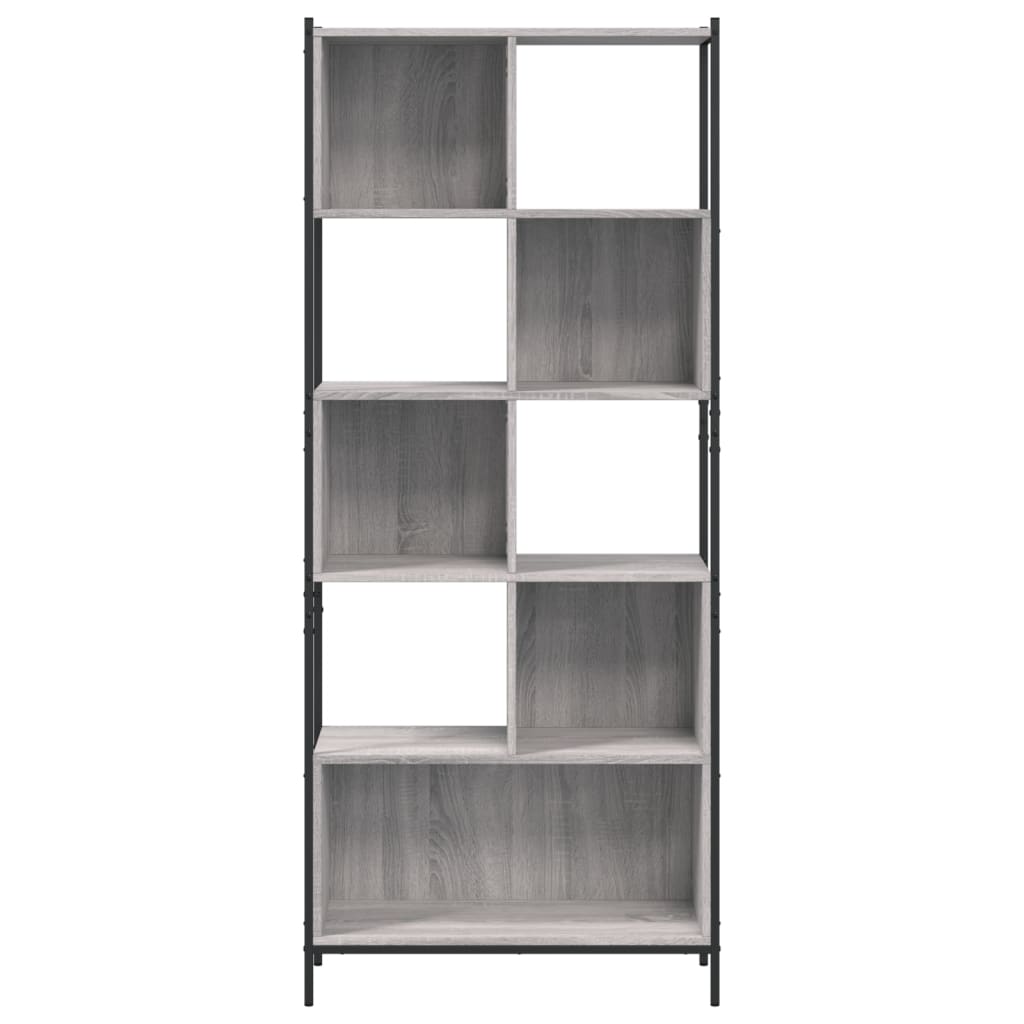 Bücherregal Schwarz 72x28x172 cm Holzwerkstoff