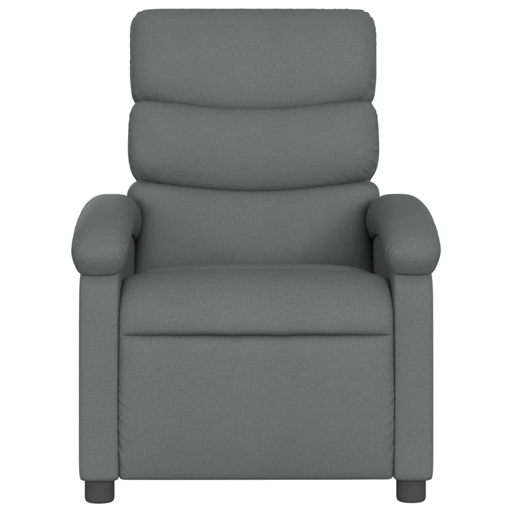 Massage-Relaxsessel, hellgrauer Stoff