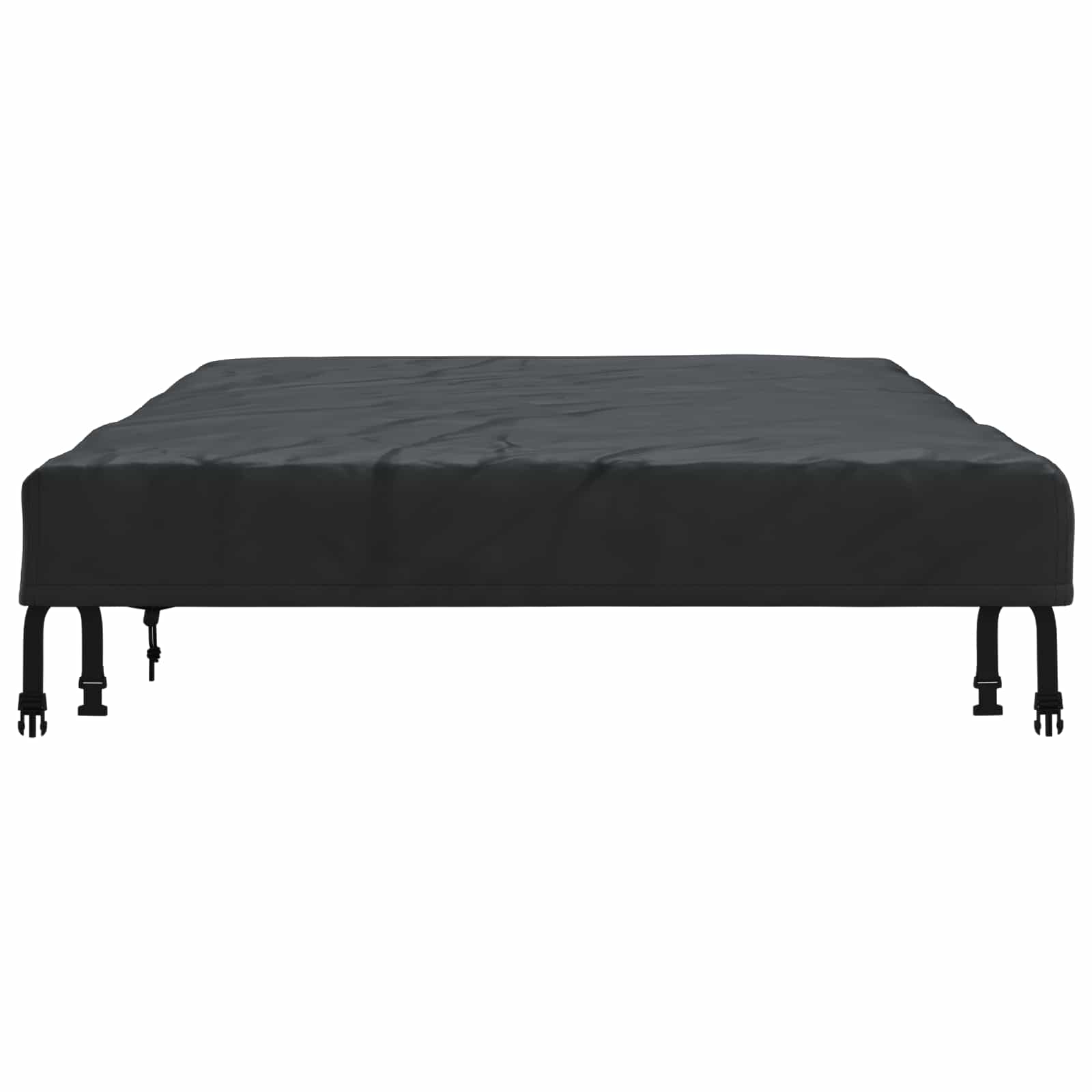 Tischdecken Uni Schwarz 122 x 72 x 15 cm Stoff