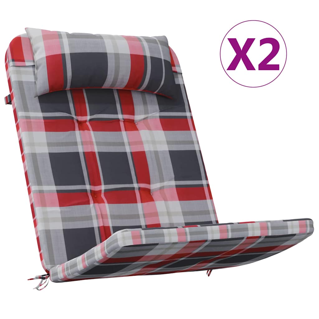 Adirondack-Auflagen 2 Stk. Hellblau Oxford-Gewebe