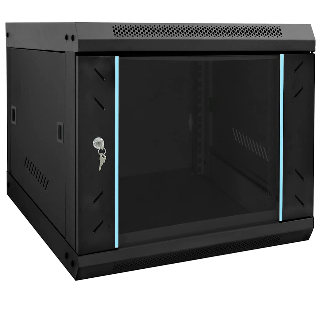 Netzwerkschrank mit Speicher Grau 60 x 45 x 28 cm Stahl