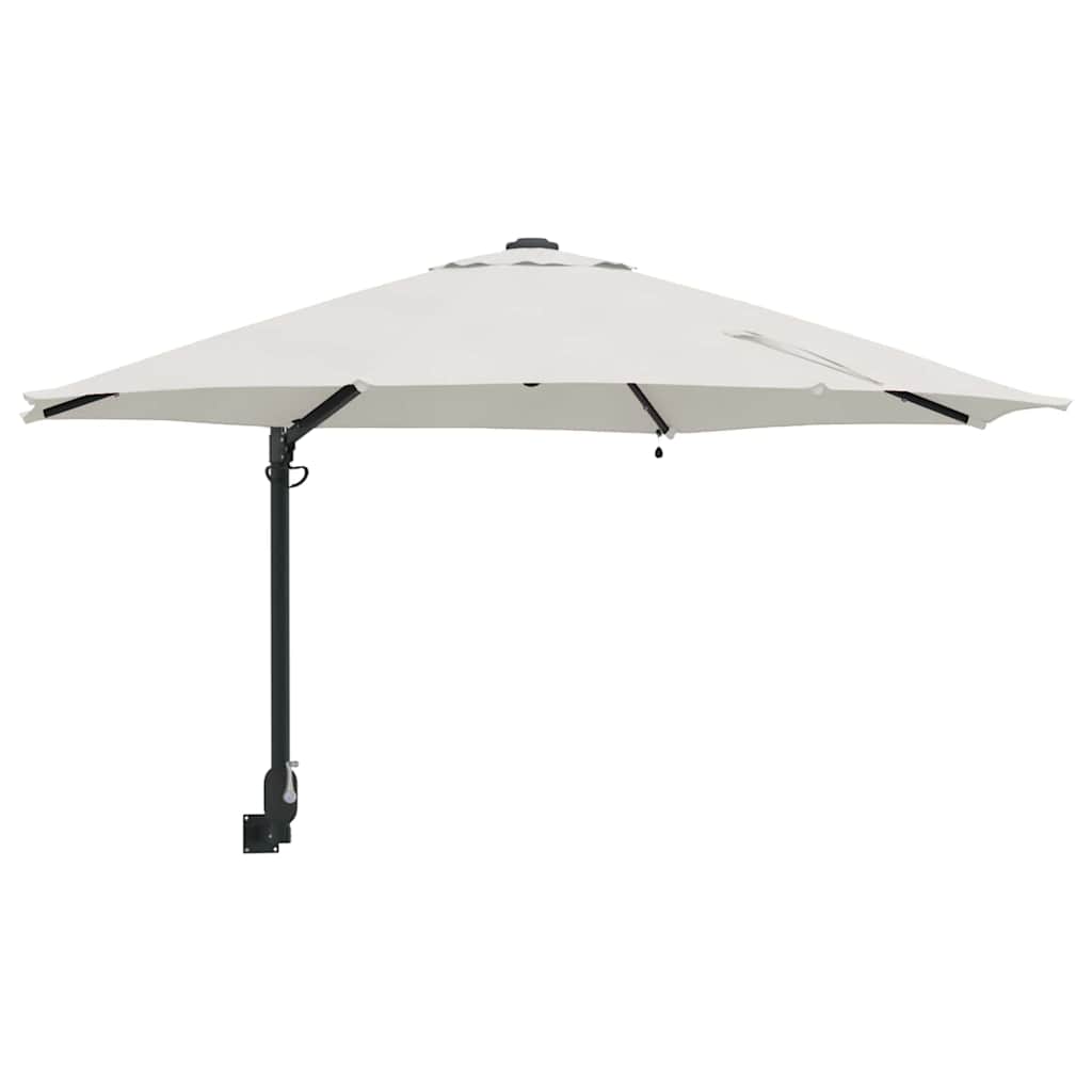 Garten-Sonnenschirm Sand 248 x 248 x 148 cm Polyester und Stahl