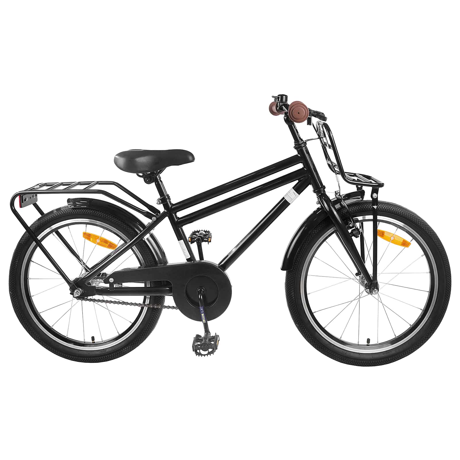 Kinderfahrrad 12 Zoll für 2-4 Jahre alt Schwarz