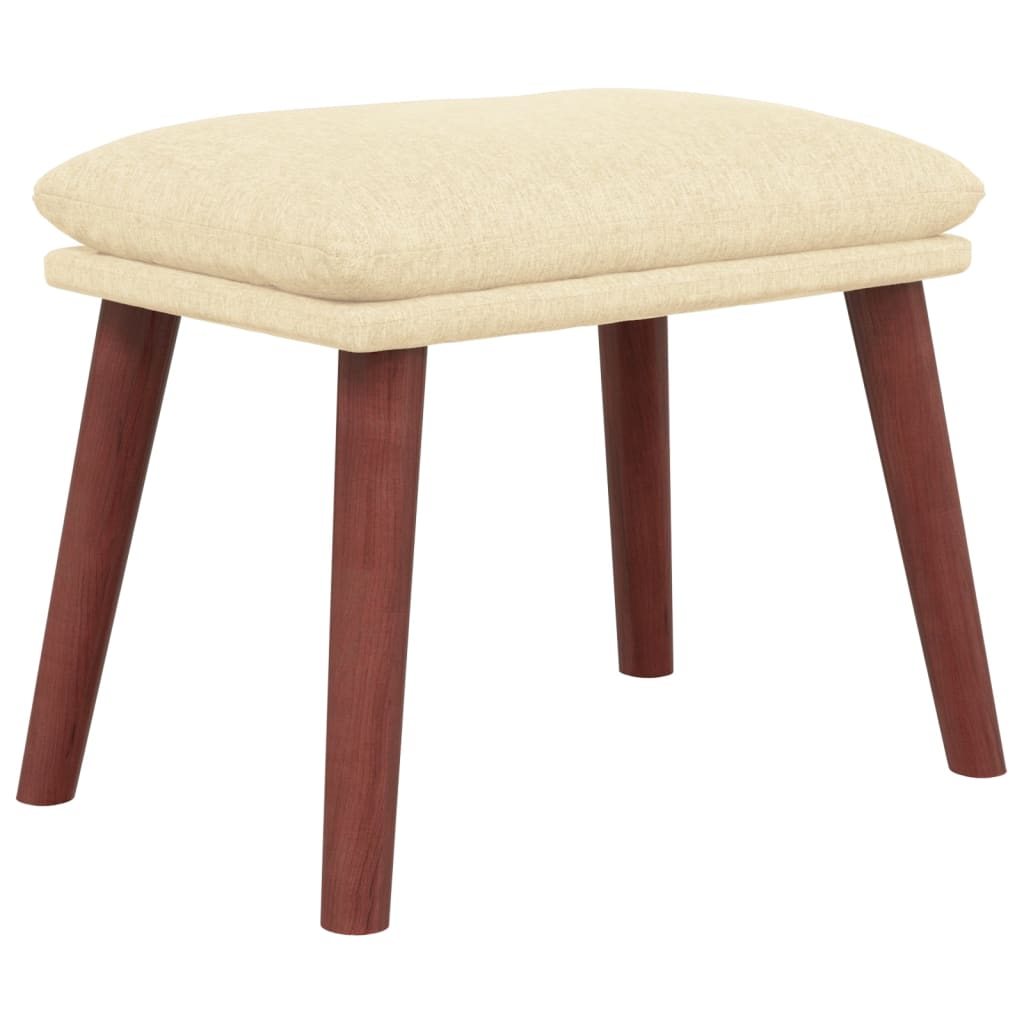 Fußhocker Hellgrau 45x29,5x35 cm Stoff