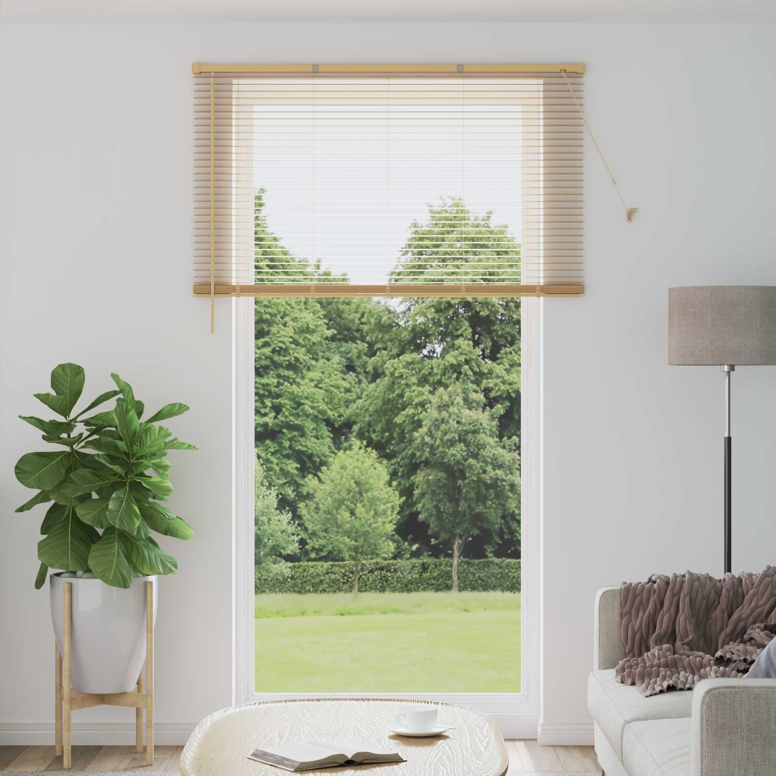 Jalousie Silber Grau 150 x 40 cm 25 mm PVC