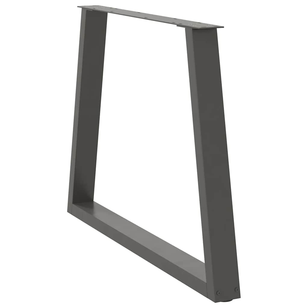 Couchtischbeine V-Form 2 Stück Schwarz 30x(30-31,3) cm Stahl