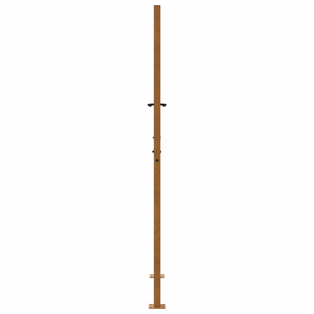 Gartentor Schwarz 100x100 cm Stahl Lichtdesign