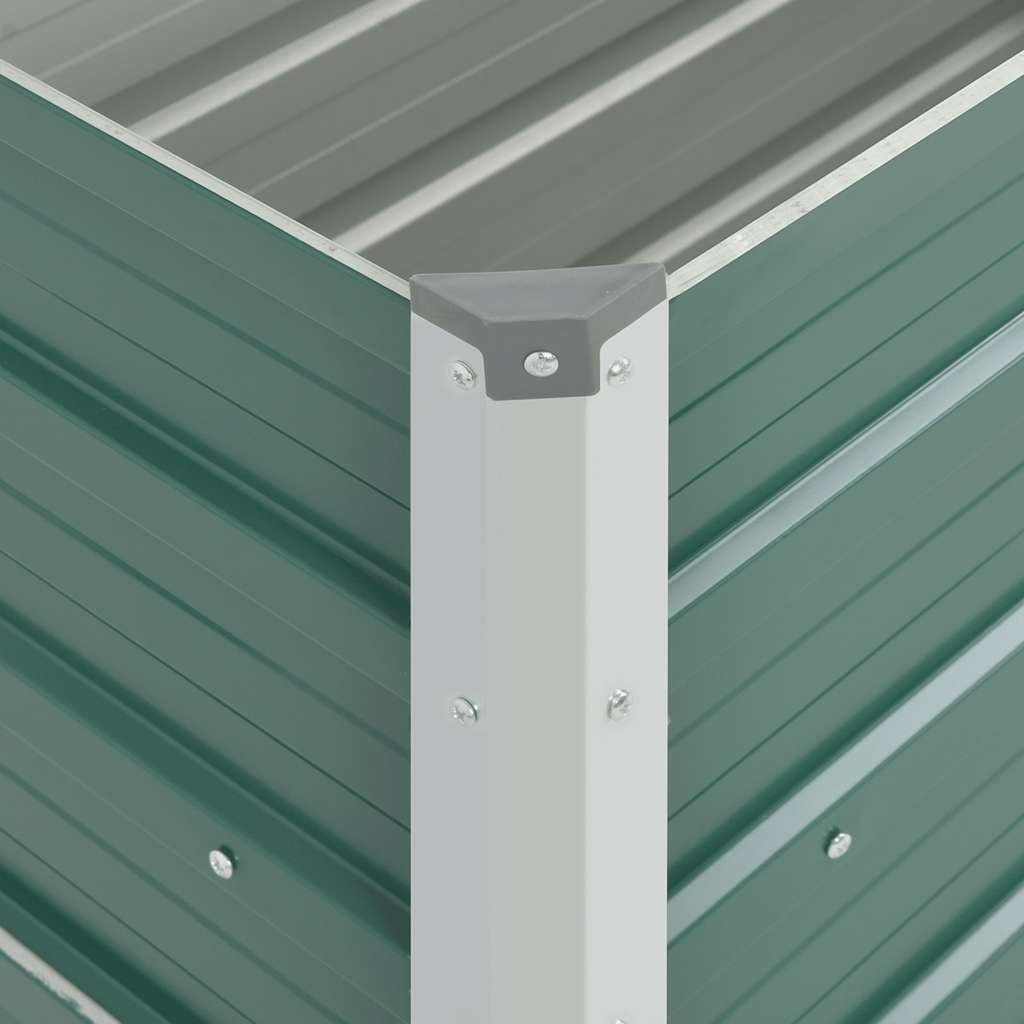 Garten-Hochbeet Verzinkter Stahl 240x80x77 cm Grün