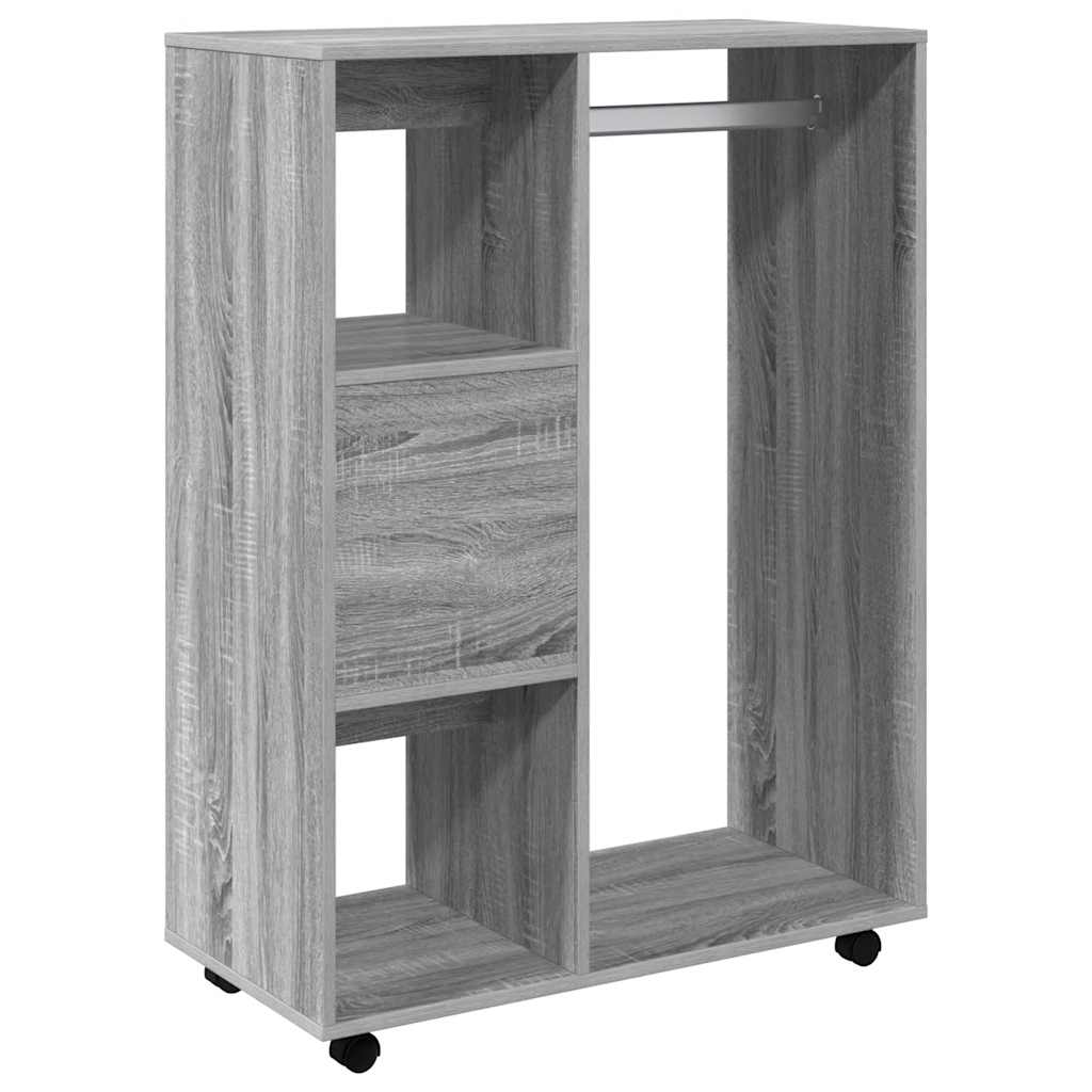 Kleiderschrank Weiß 80x40x110 cm Holzwerkstoff