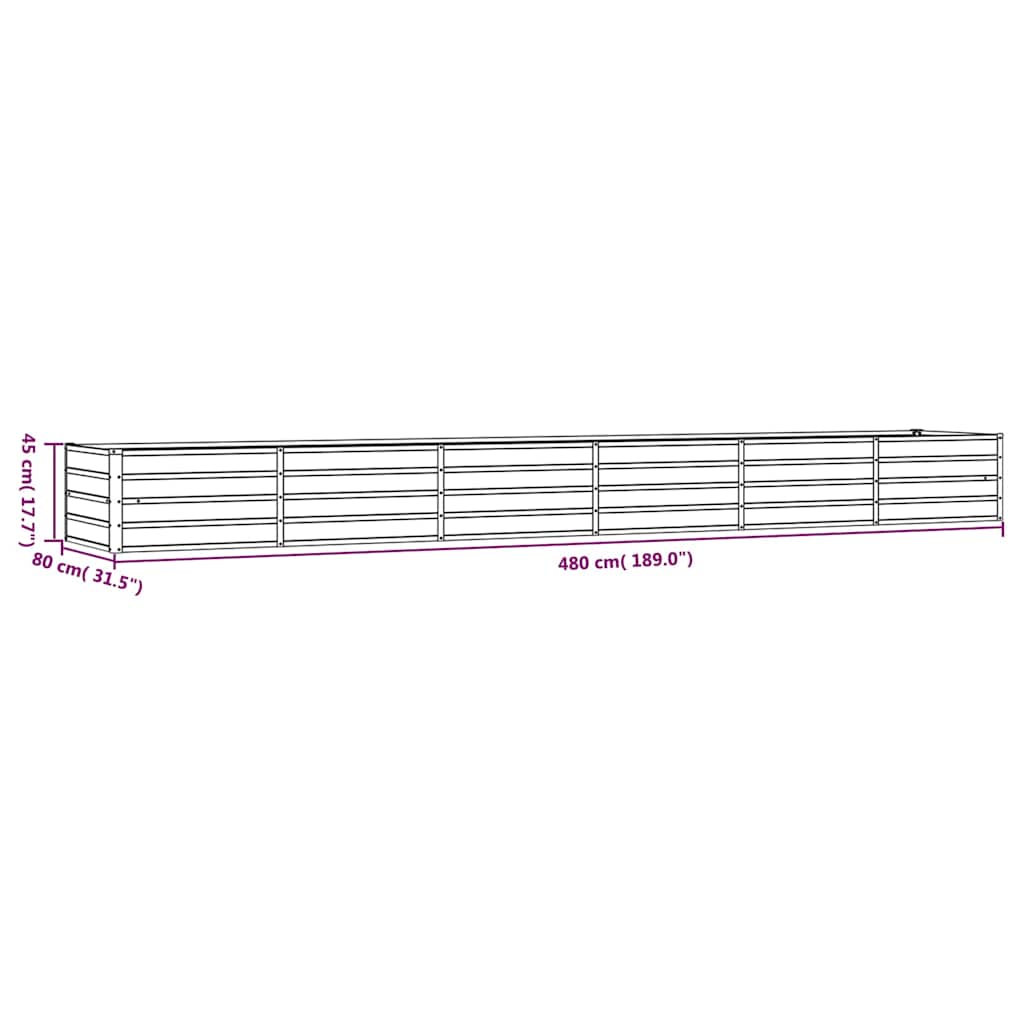 Hochbeet Rostig 100x100x77 cm Cortenstahl