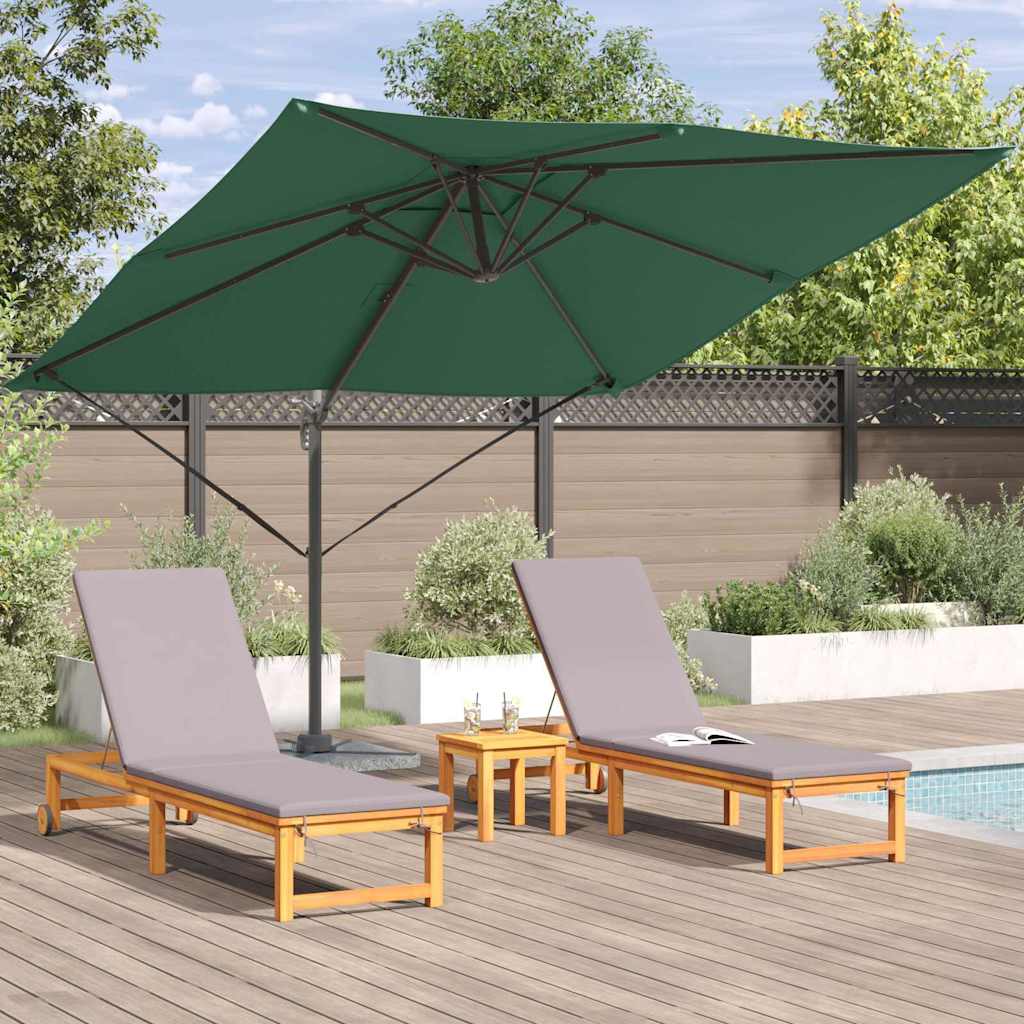 Roma Parasol Beige 286 x 284 x 265 cm Aluminium und Polyester