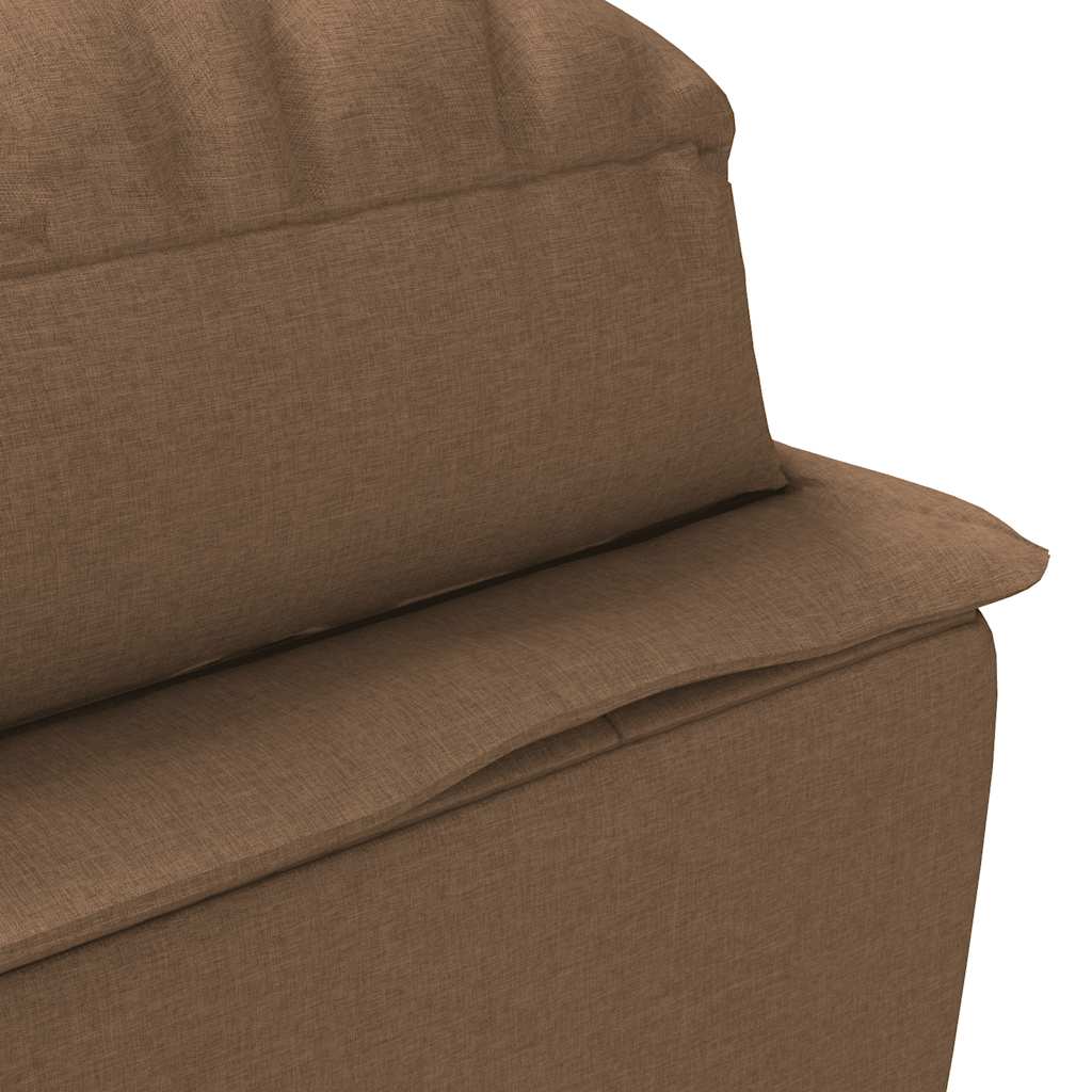 Chaiselongue mit Kissen Hellgrau Stoff
