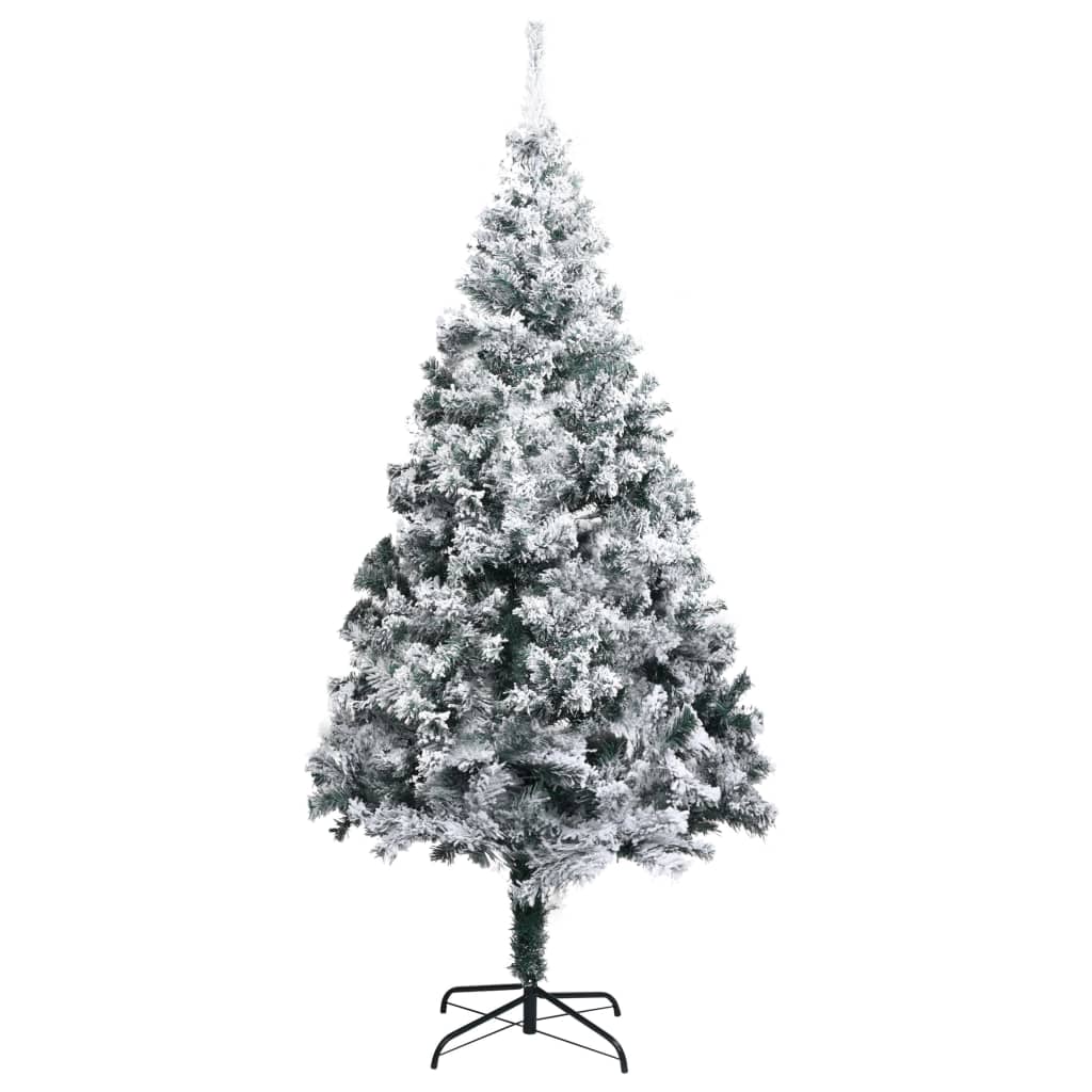 Künstlicher Weihnachtsbaum mit Dicken Zweigen Grün 150 cm PVC