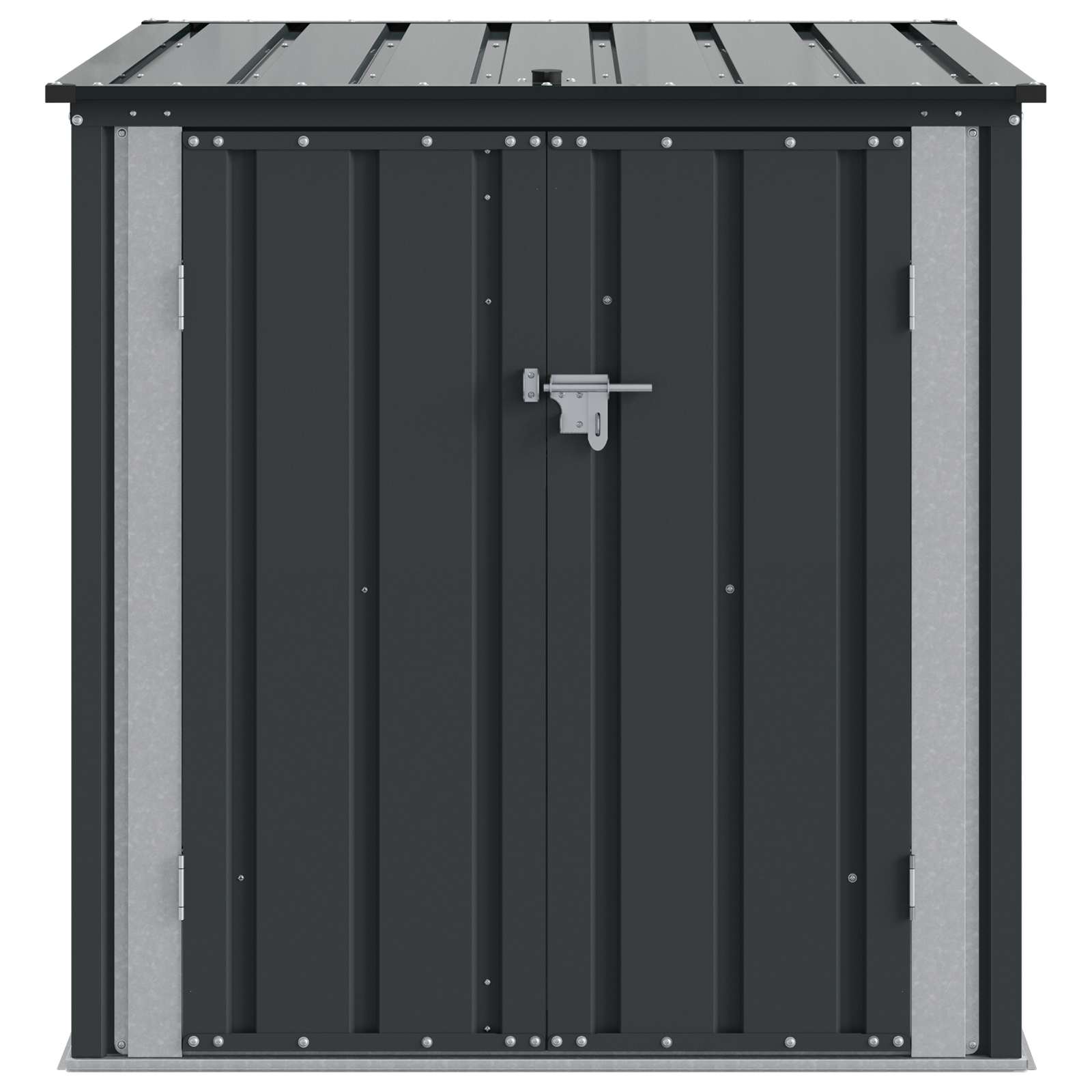 Gartenlagerbox Schwarz 101,5 x 57 x 100,5 cm Stahl