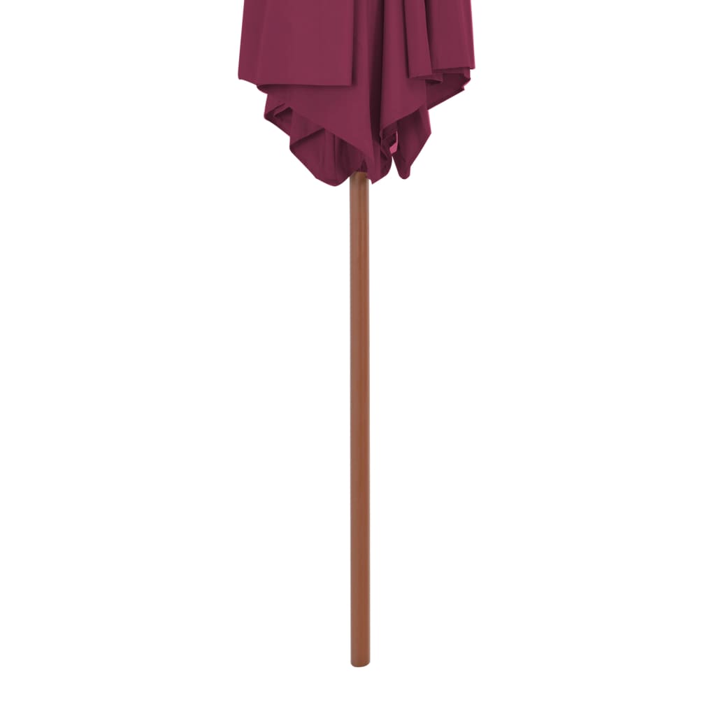 Sonnenschirm mit Holz-Mast 270 cm Blau