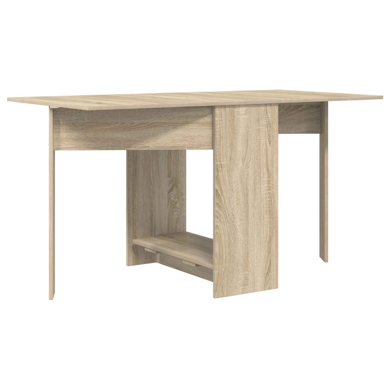 Esstisch 138 x 70 x 73,5 cm Holzwerkstoff Weiß Rechtwinklig