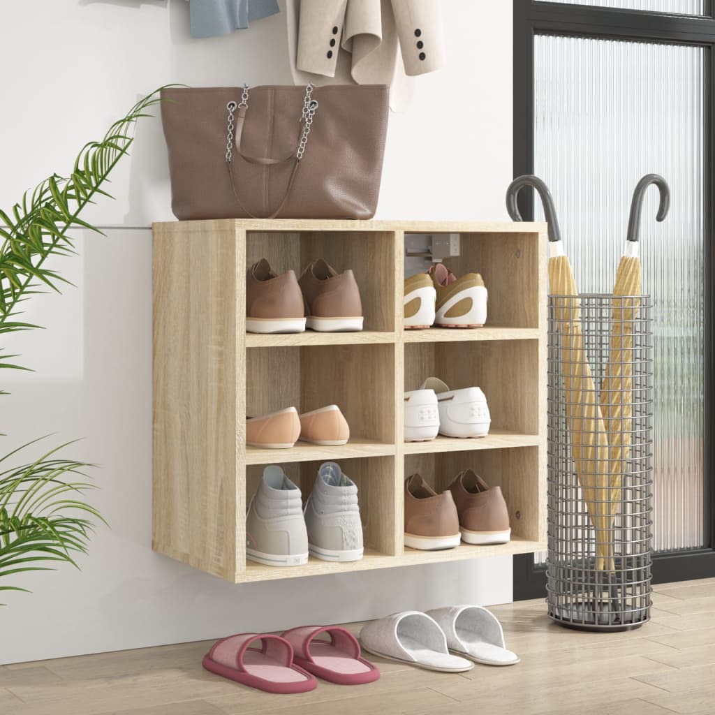 Schuhregale 2 Stk. Weiß 52,5x30x50 cm