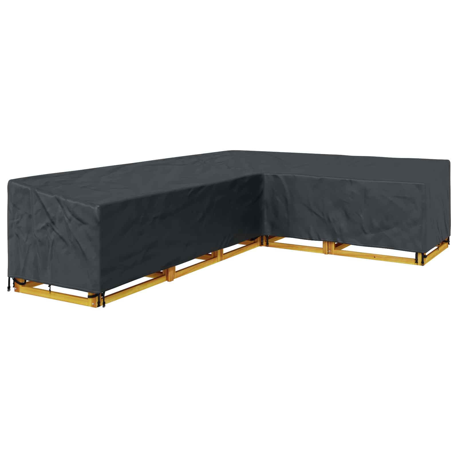 Möbelbezug Schwarz 235 x 235 x 85 cm 210D Oxford Stoff