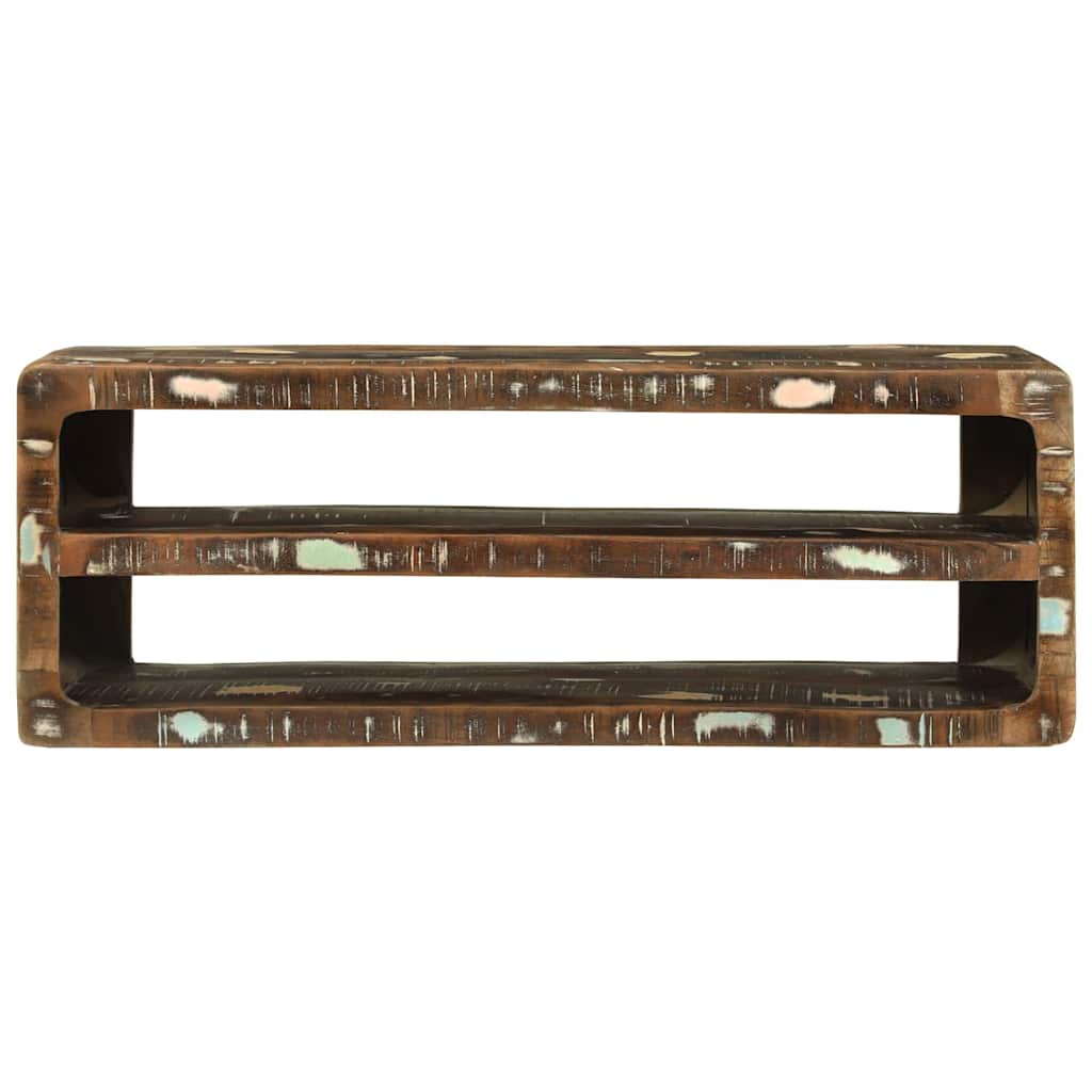 TV-Schränk mit Regal Braun 60 x 32 x 36 cm Massivholz Mango