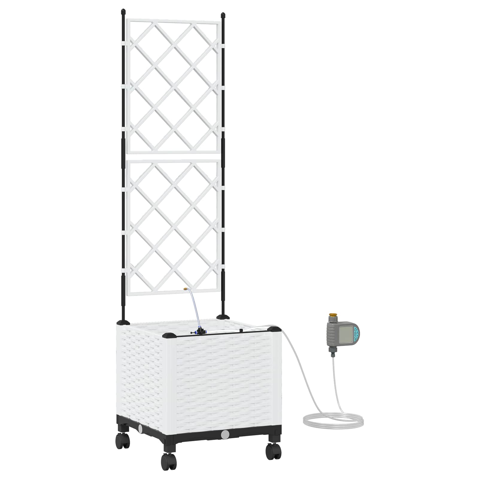 Garten-Pflanzgefäß 4 Stk. Braun 160 x 40 x 22 cm PP