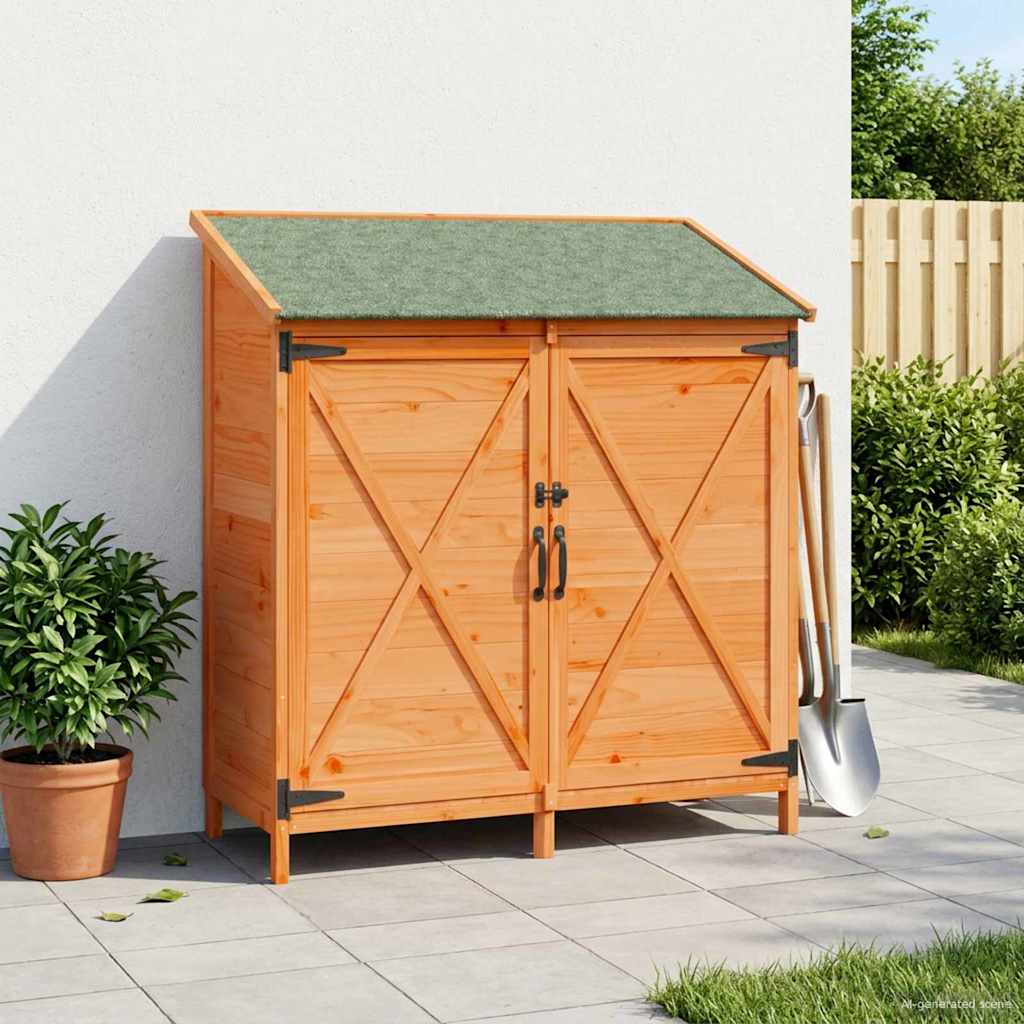 Gartenschuppen Natur 59,5 x 56 x 113,5 cm Massivholz aus Fichte