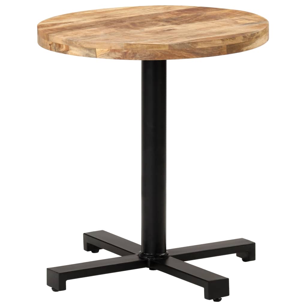 Bistrotisch Rund Ø60x75 cm Raues Mangoholz