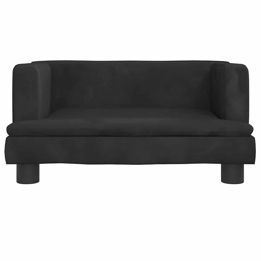 Hundebett Blau 80x45x30 cm Samt