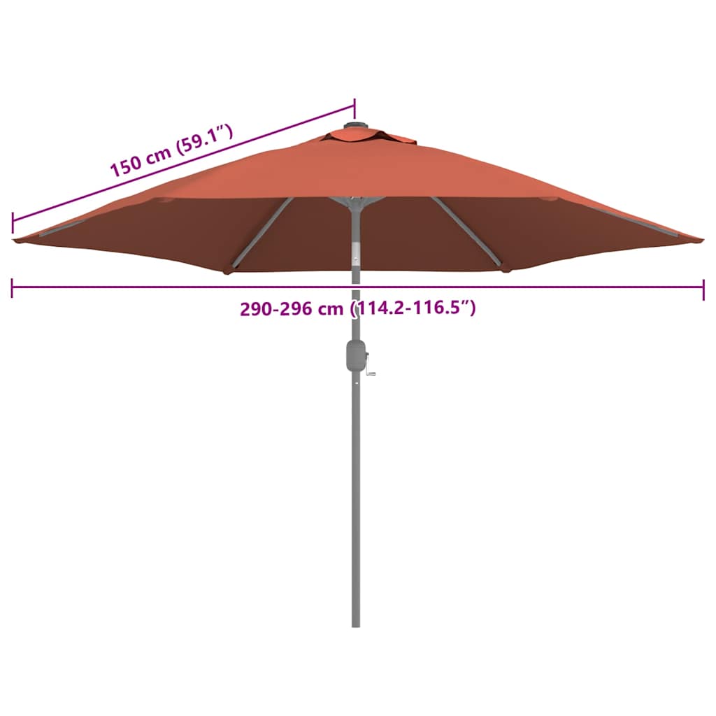 Ersatzbezug für Sonnenschirm Grün 300 cm