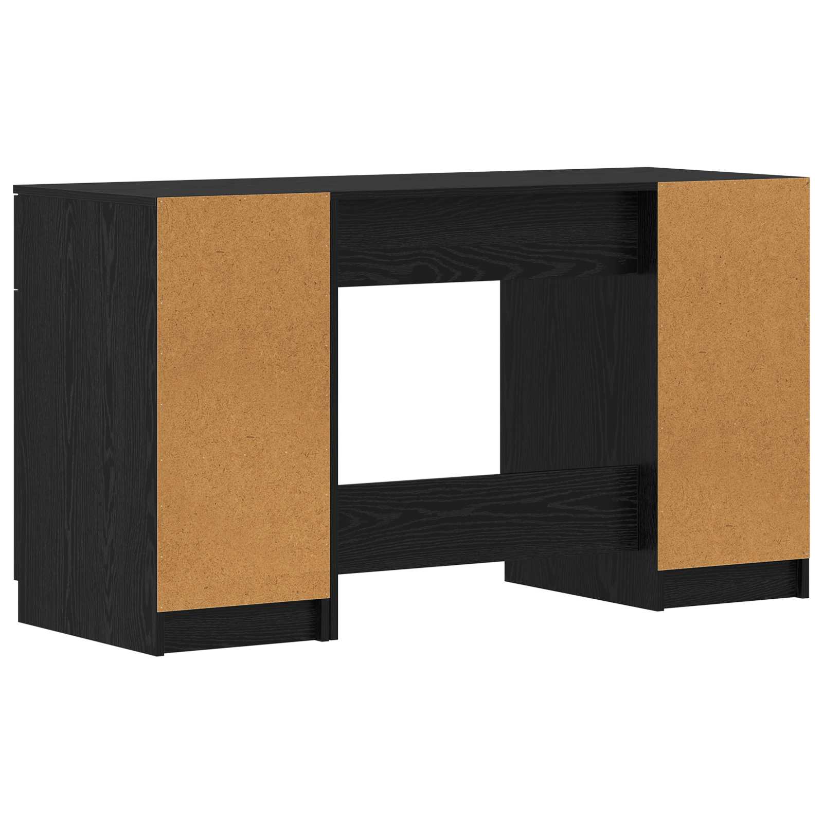 Schreibtisch mit Beistellschrank Weiß Holzwerkstoff