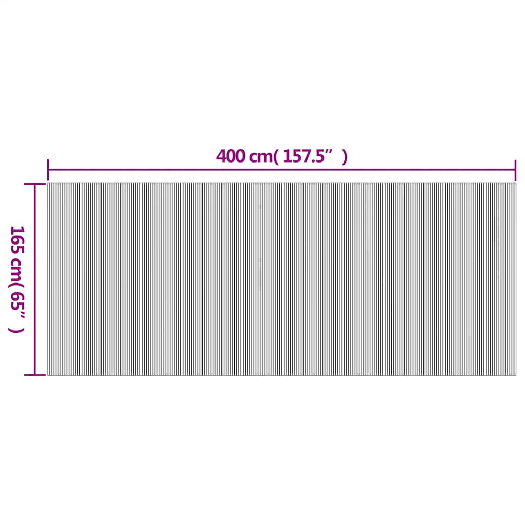 Raumteiler Bambus Natur Breite 250 cm Höhe 165 cm